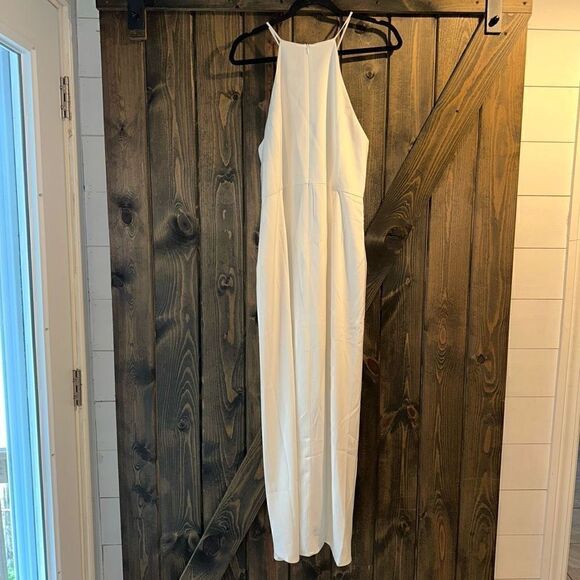 NWOT Shona Joy Core High Neck Ruched Dress - Picture 5 of 7